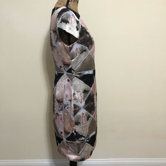 EUC! Vince Camuto Multi-Color Dress Size 8 - Picture 3 of 11